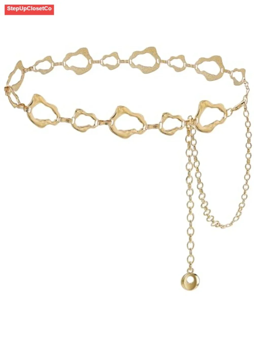 Women's Metal Chain Belt with Lobster Clasp Adjustable Waist Belt for Dresses